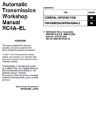 2004-2005 Automatic Transmission Workshop Manual