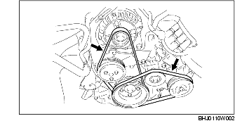 DRIVE BELT DEFLECTION/TENSION INSPECTION