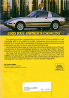 1985 Owner's Catalog